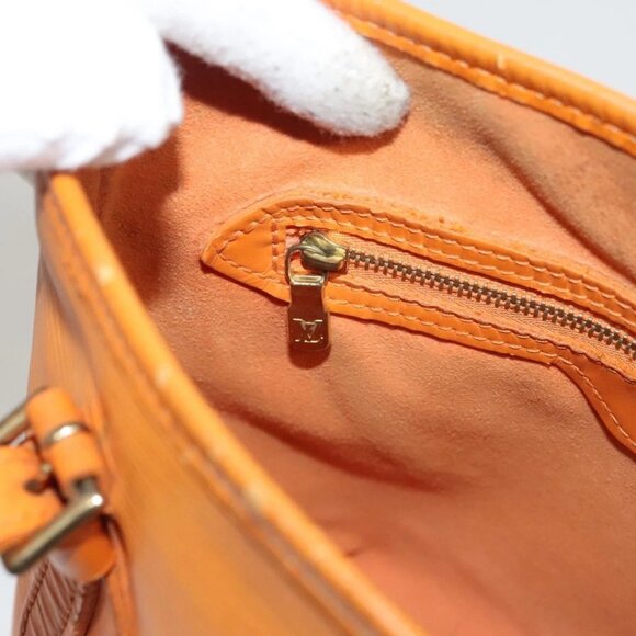 LOUIS VUITTON Epi Bucket PM Shoulder Bag Orange Mandarin M5899H LV Auth MX470 - Picture 11 of 16